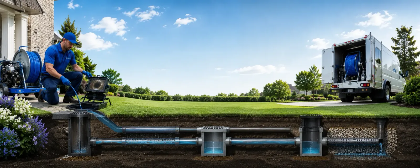 Outdoor drain cleaning information for Noblesville, IN